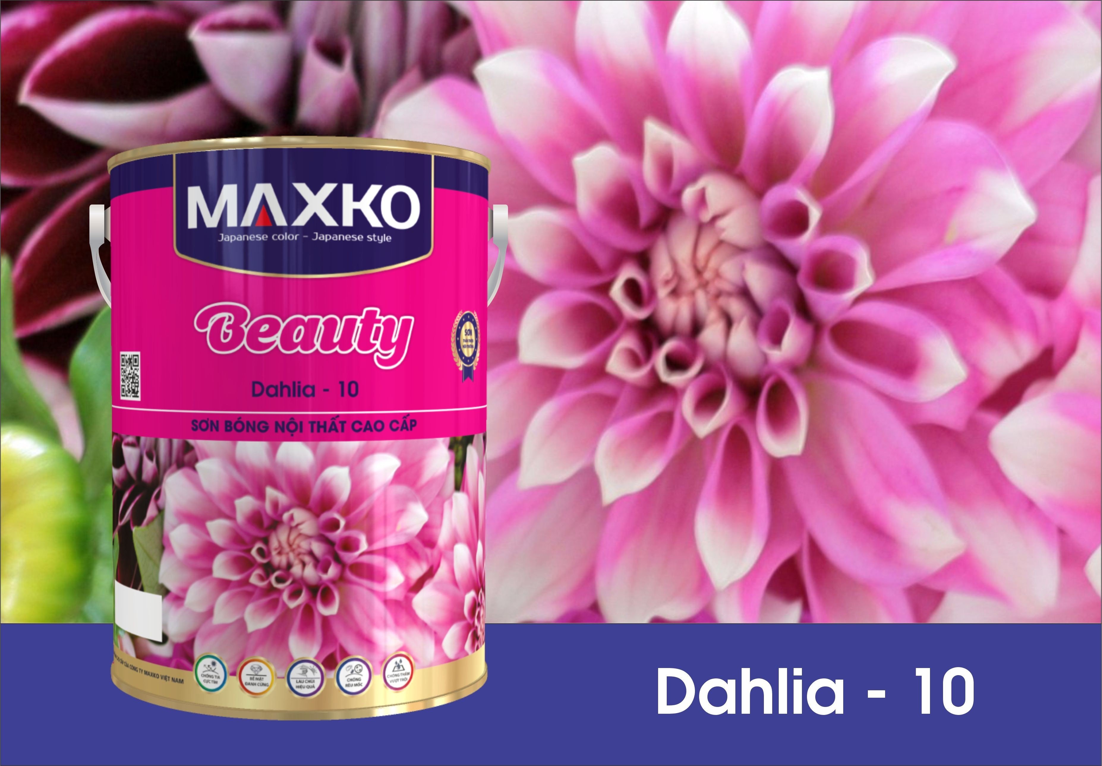 Sơn bóng nội thất cao cấp DAHLIA - 10